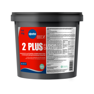 Сопутствующие материалы Kesto 2 Plus Клей усиленный для напольных покрытий Kesto 2 Plus 4 кг фото 1 | FLOORDEALER